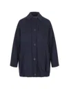Max Mara Navy Vanity Jacket In Blue