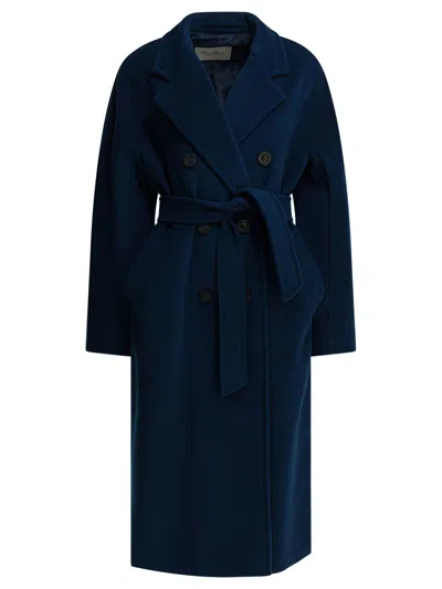 Max Mara Blue Virgin Wool Cashmere Jacket