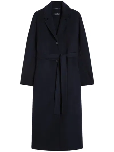 Max Mara Blue Virgin Wool Single Breasted