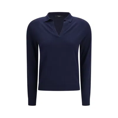 Max Mara Blue Viscose Sweatshirt