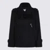 Max Mara Blue Wool Coat In Blue