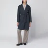 Max Mara Denim-effect Wool Carnia Coat In Blue