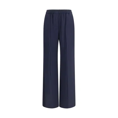 Max Mara Blue Wool Oves Aries Casual Pants