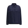 Max Mara Mulino Cropped Shirt Jacket In Blue