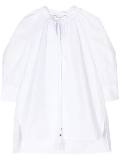 Max Mara Carpi Blouse In White