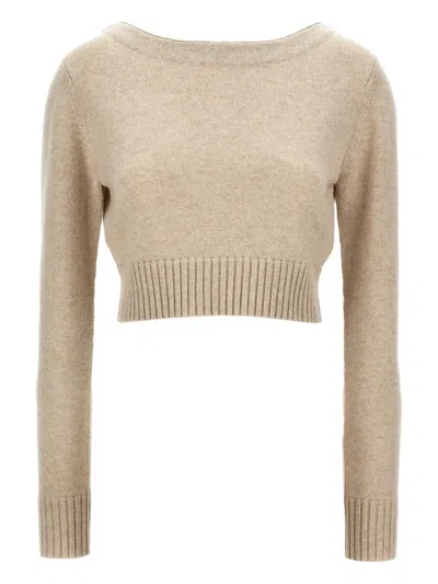 MAX MARA BOAT-NECK CUFFED-SLEEVE SWEATER
