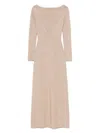 Max Mara Back V-neckline Lurex Dress