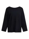 Max Mara Wool And Viscose Pullover With Raglan Sleeves In Black