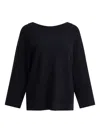 Max Mara Wool And Viscose Pullover With Raglan Sleeves In Blue
