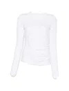 Max Mara Gomma Jersey T-shirt In White