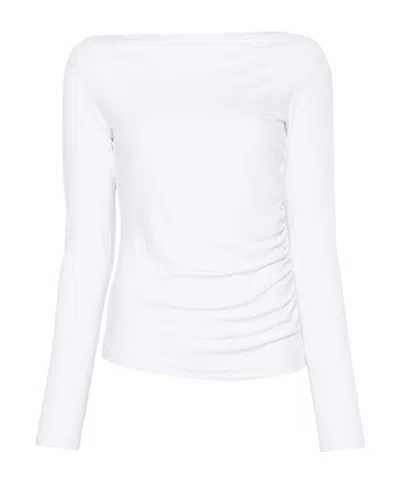 Max Mara Boat-neck Top In White