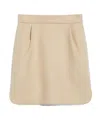 Max Mara Bobbio High-waisted Skirt In Neutral