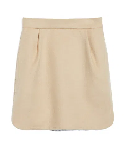 Max Mara Bobbio High-waisted Skirt In Neutral