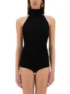 Max Mara High-neck Bodysuit In Black