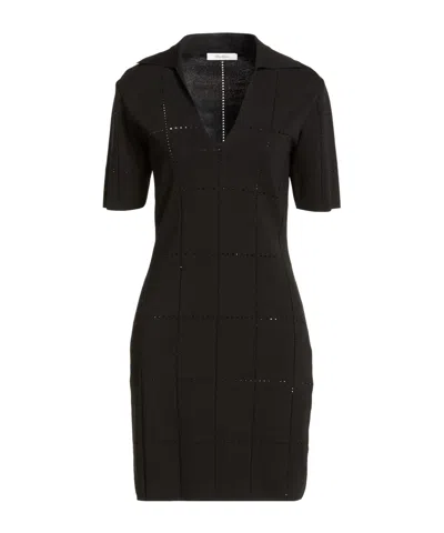 Max Mara Bodycon Knit Dress In Black