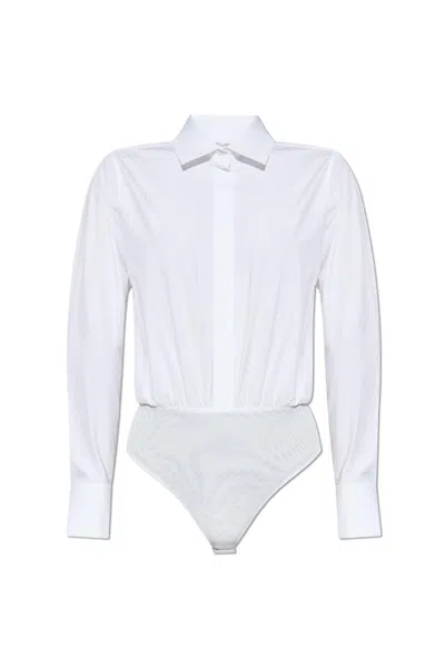 Max Mara Bodysuit Angora In White