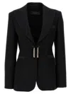 Max Mara Pianoforte Wool Single-breasted Jacket In Black