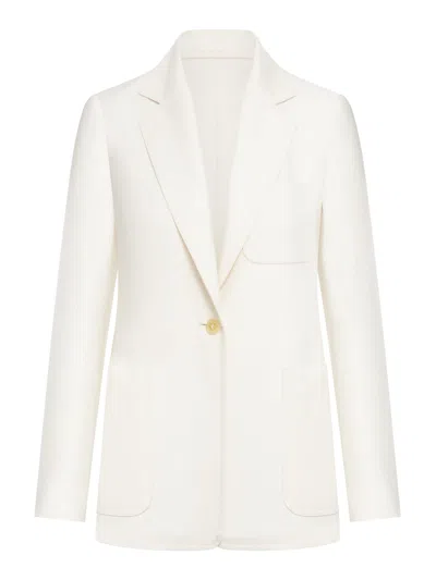 Max Mara Boemia Jacket In White Ivory