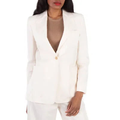 Max Mara Boemia Linen Suiting Blazer In Neutral
