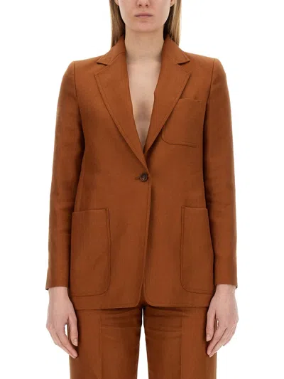 Max Mara Bohemia Summer Jacket In Brown
