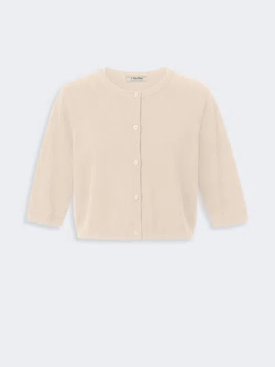 Max Mara Boléro En Coton, Soie Et Cachemire In Neutral