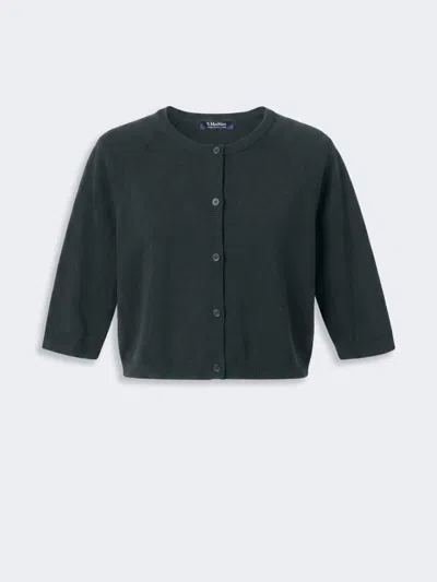 Max Mara Boléro En Coton, Soie Et Cachemire In Green