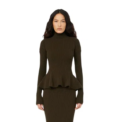 Max Mara Bolsena1234 Sweater Green In Animal Print