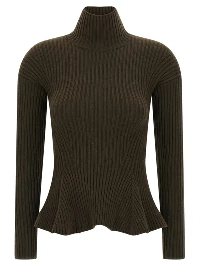 Max Mara Bolsena1234 Turtleneck Sweater In Green