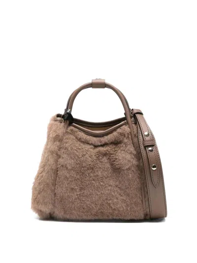 Max Mara Tmarinxs4 Handbag Bronze In Brown