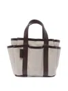 Max Mara Mini Garden Tote Bag In Grey