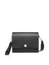 Max Mara Biancaroughs Leather Shoulder Bag In Black