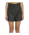 Max Mara Belt Loop Shorts In Black