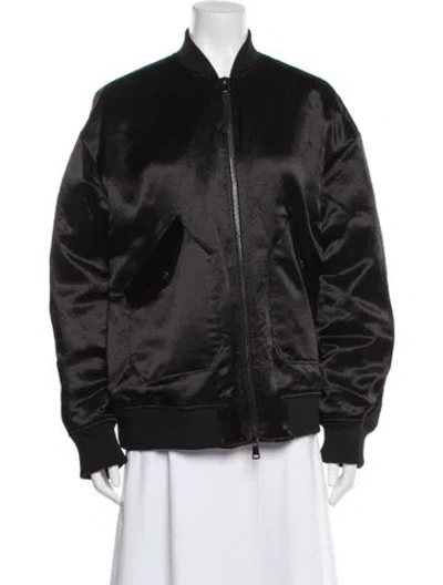Pre-owned Max Mara Bomber Jacket In Black