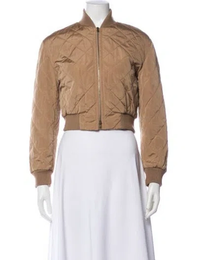 Pre-owned Max Mara Bomber Jacket In Brown