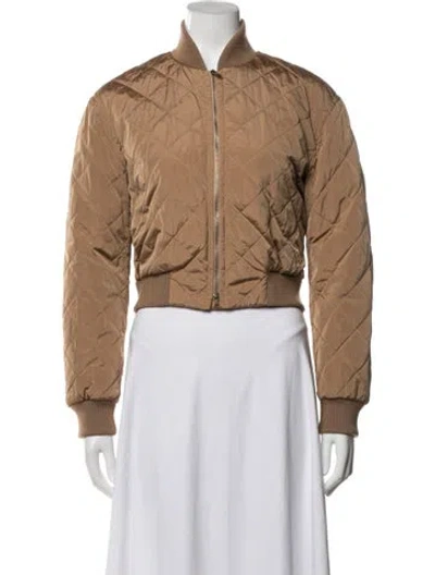 Pre-owned Max Mara Bomber Jacket In Brown