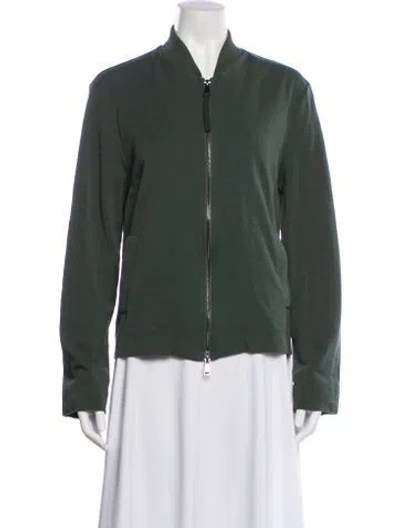 Pre-owned Max Mara Bomber Jacket In Green