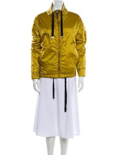 Pre-owned Max Mara Bomber Jacket In Yellow