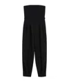 Max Mara Bonded Sable Jumpsuit In Black