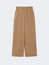 Max Mara Bonn Silk-blend Wide-leg Pants In Pink