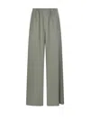Max Mara Elasticated-waist Trousers In Green
