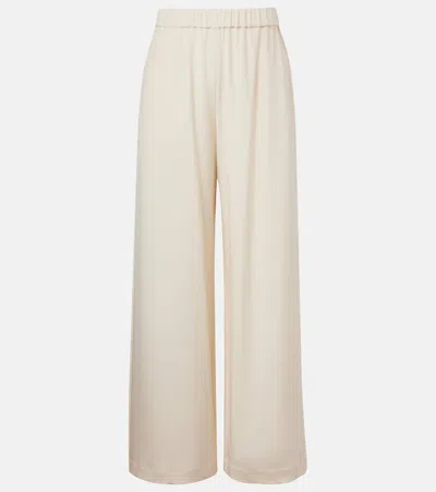 MAX MARA BONN SILK-BLEND WIDE-LEG PANTS