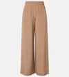 Max Mara Bonn Silk-blend Wide-leg Pants In Pink