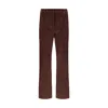 Max Mara Bordeaux Cotton Cropped Pants