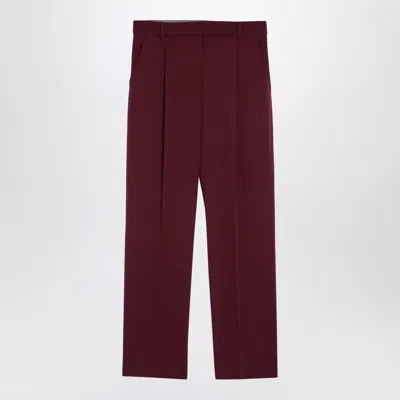 Max Mara Bordeaux Trousers In Wool Women In Tan