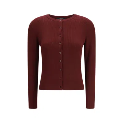 Max Mara Bordeaux Viscose Sweatshirt In Brown