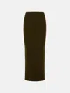 Max Mara Boris 1234 Sheath Skirt In Wool And Cachemire In Black