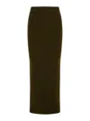 Max Mara Boris 1234 Sheath Skirt In Wool And Cachemire In Green