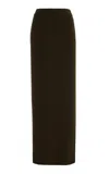 Max Mara Boris Wool-cashmere Knit Skirt In Green