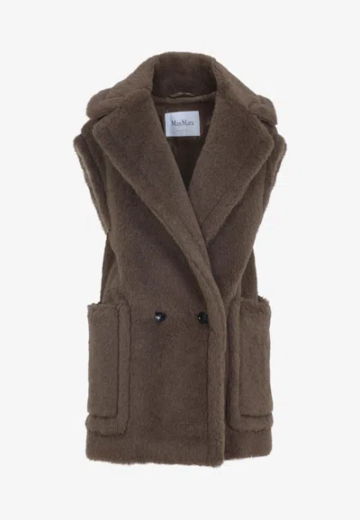MAX MARA BORMIDA FUR DOUBLE-BREASTED VEST