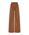 Max Mara Pleated-front Trousers In Brown